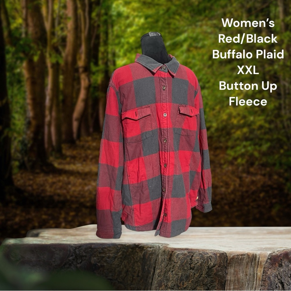 Carhartt Red and Black Plaid Women's Jacket
